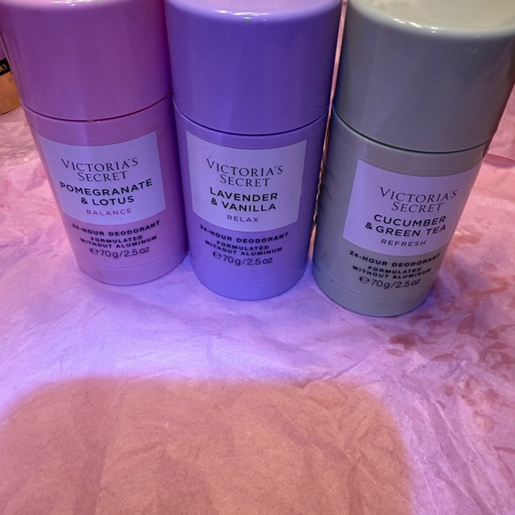 Victoria's Secret Deodorant Trio - Pink Purple Green